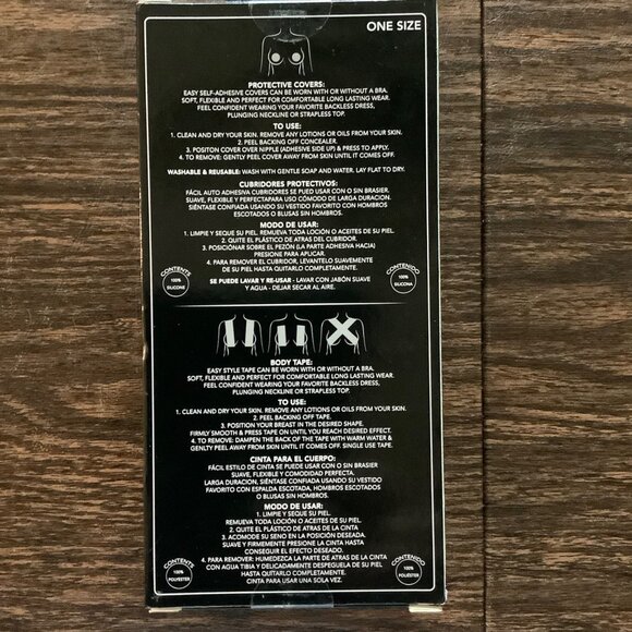 Tahari Silicone Protective Nipple Covers & Body Tape Nude 03 Smooth Coverage NEW - Picture 2 of 4